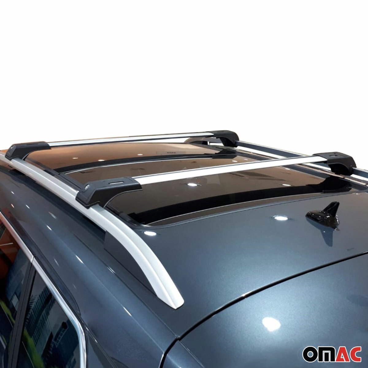 Mercedes GLK Roof Rack Cross Bars - Omac - Skybar - Gray - '08-'15